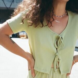 Lisa Says Gah Mia Lounge Top Sage Green